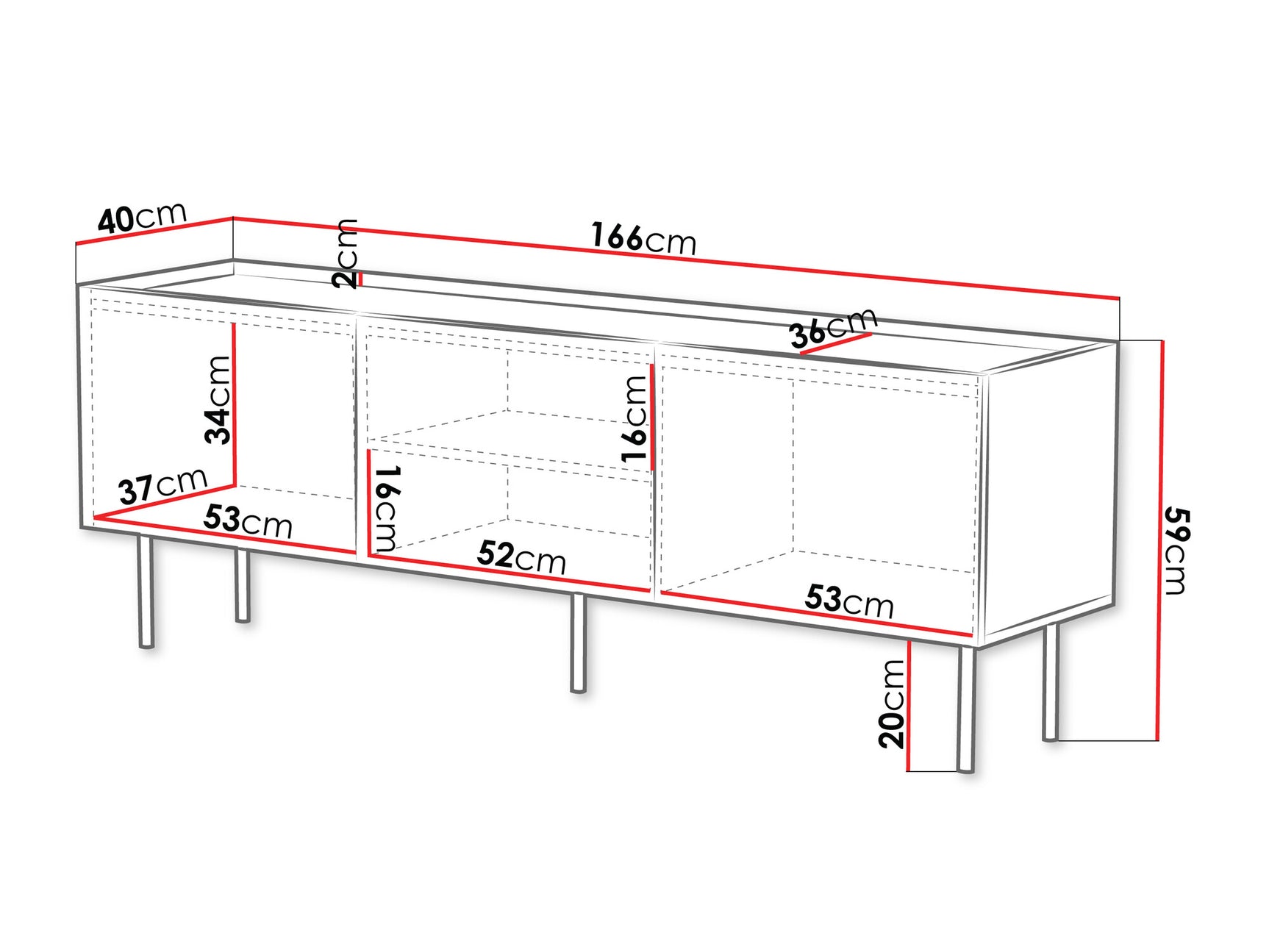 TV stand Charlotte U103