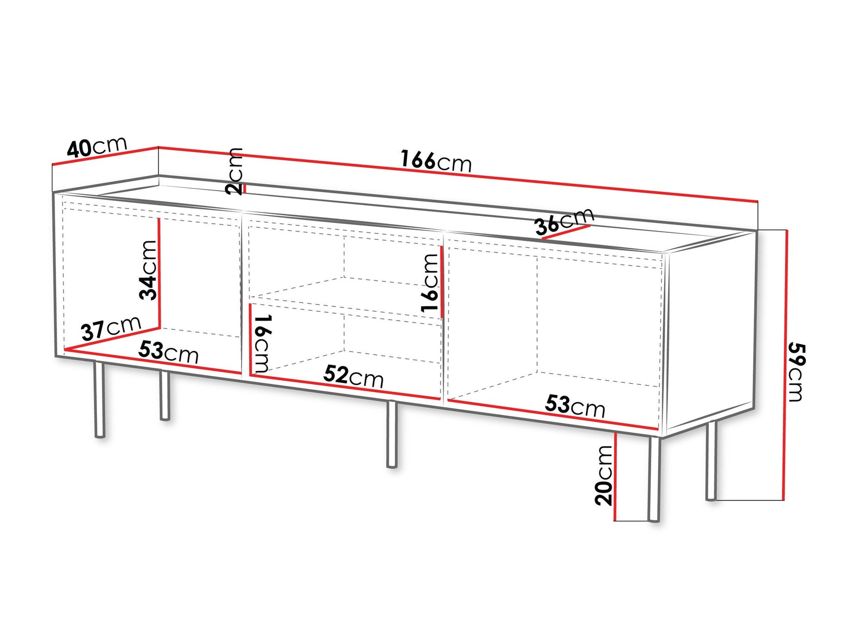 TV stand Charlotte U103