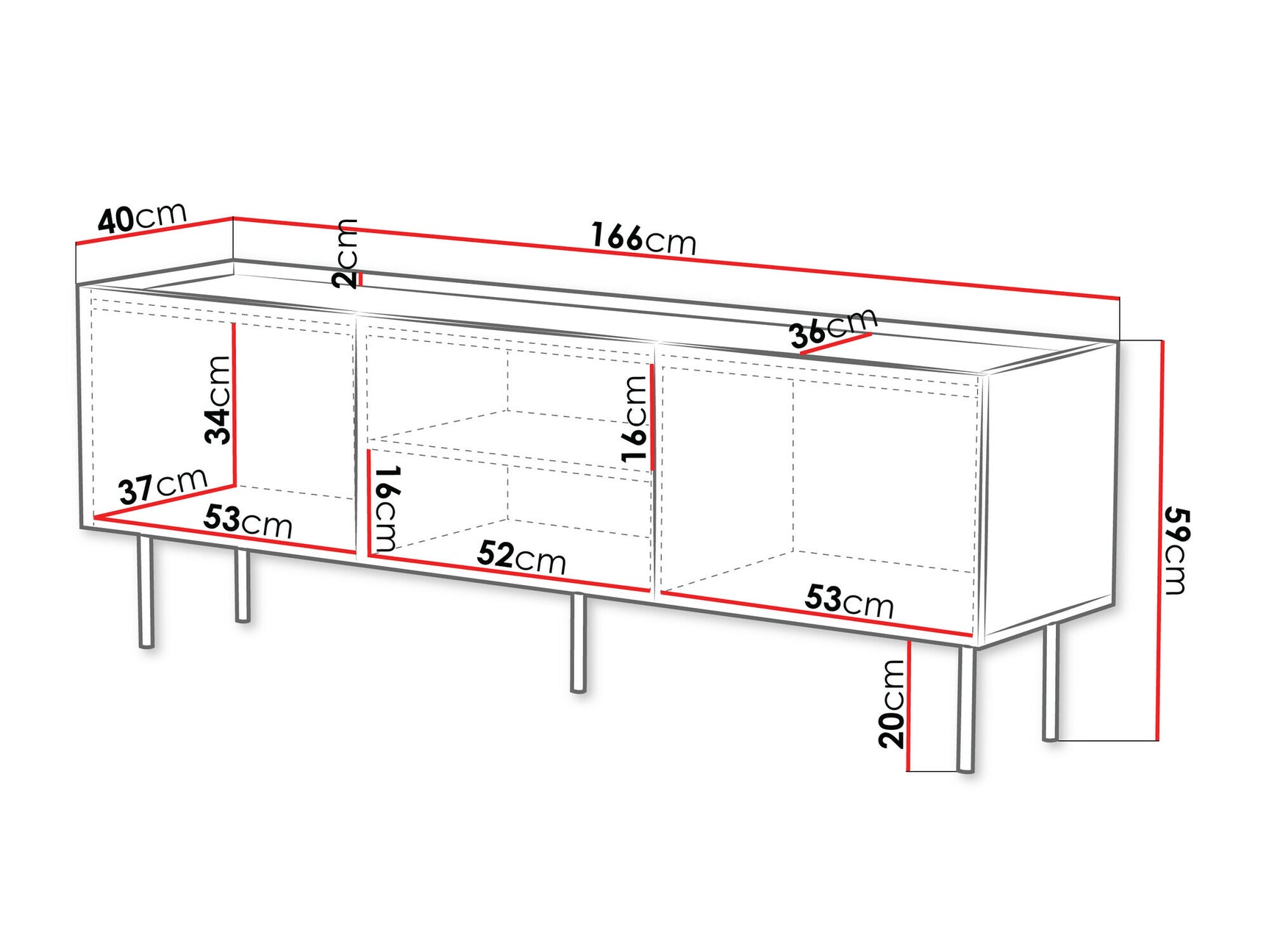 TV stand Charlotte U103