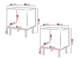 Set of bedside tables Charlotte V106