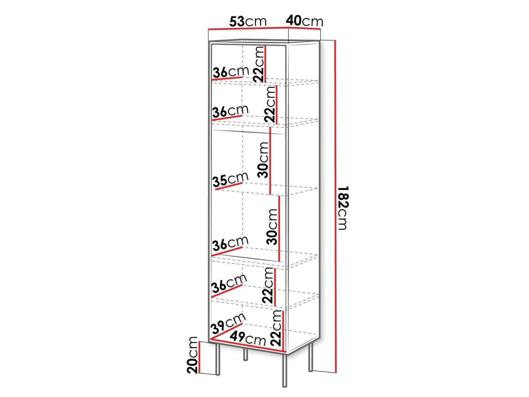 Display cabinet Charlotte Y106