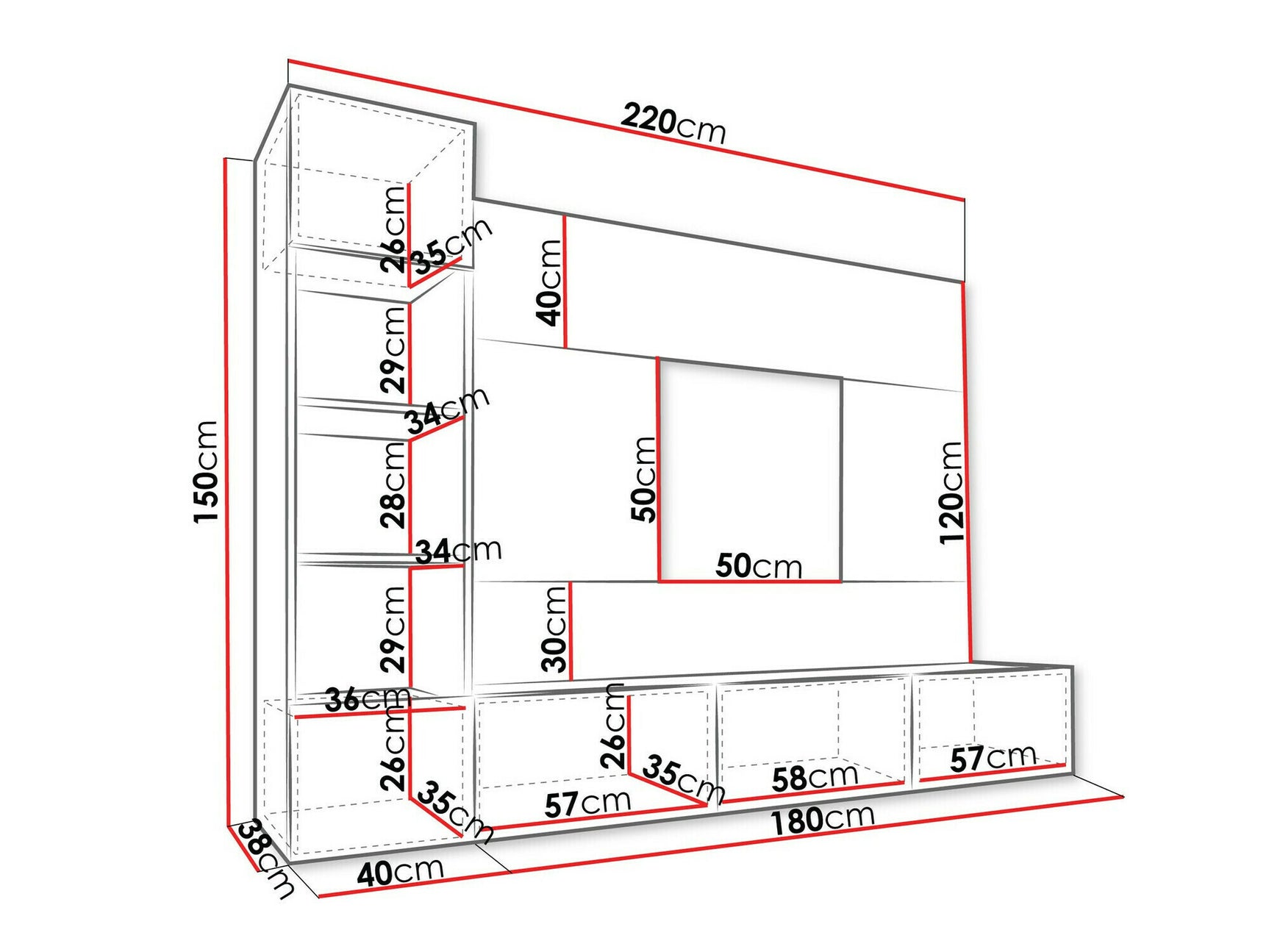 Wall unit Comfivo 369