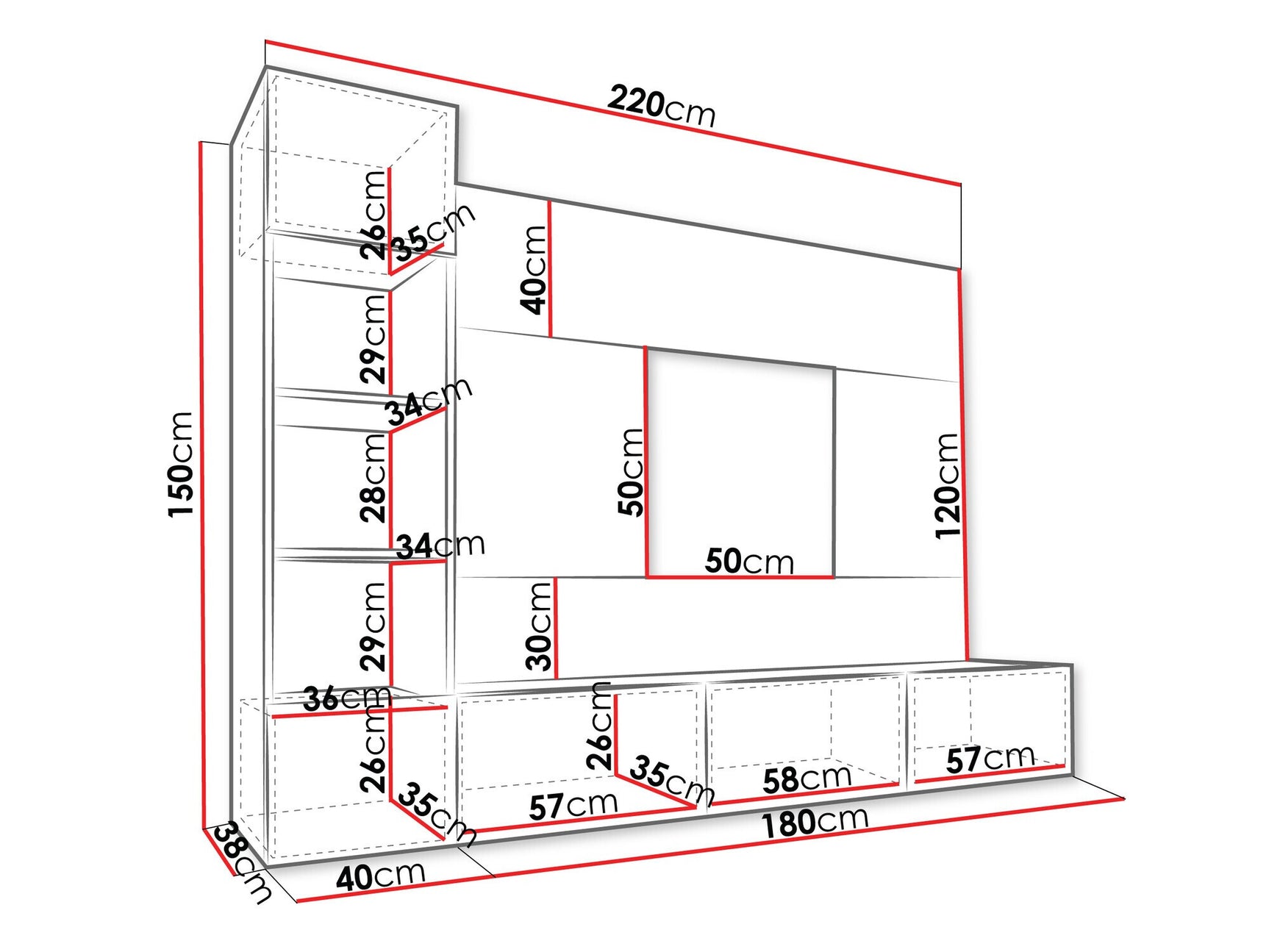 Wall unit Comfivo 369