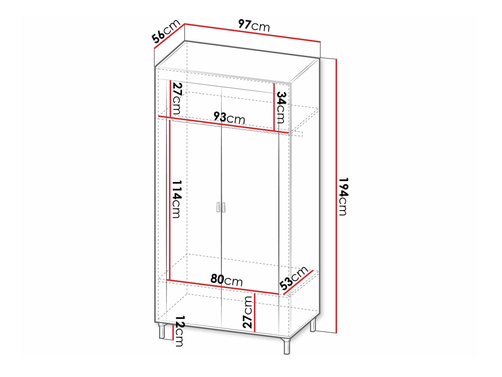 Garderobe Ogden S100