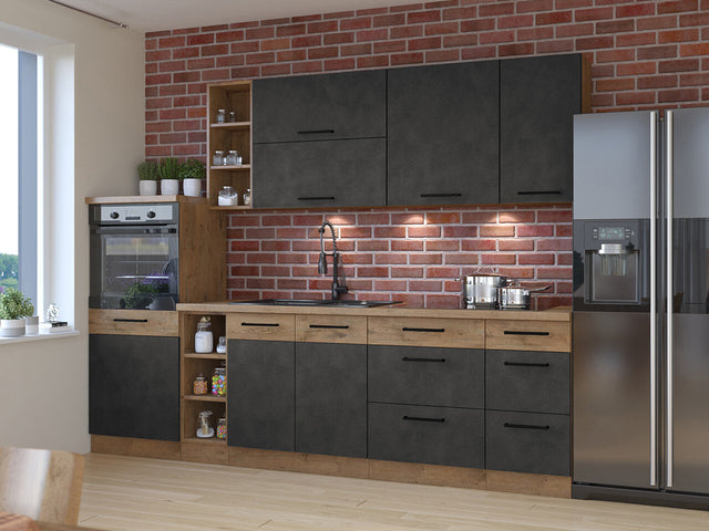 Modulopbygget køkkensæt Wood Grey 137
