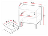 Bedside table Comfivo AB105