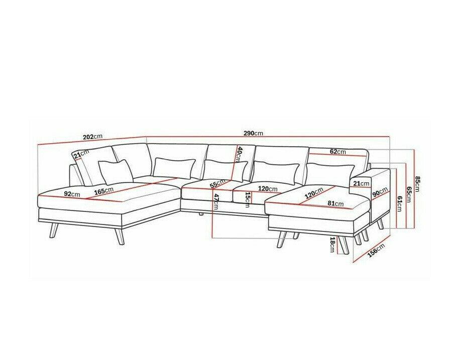 Hjørnesofa Floromo 121