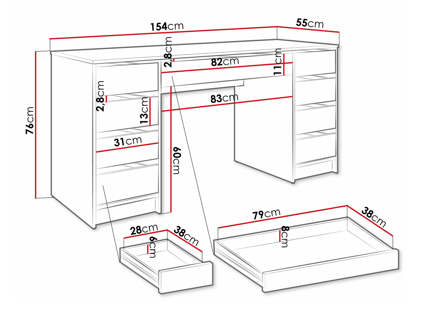 Desk Comfivo 401