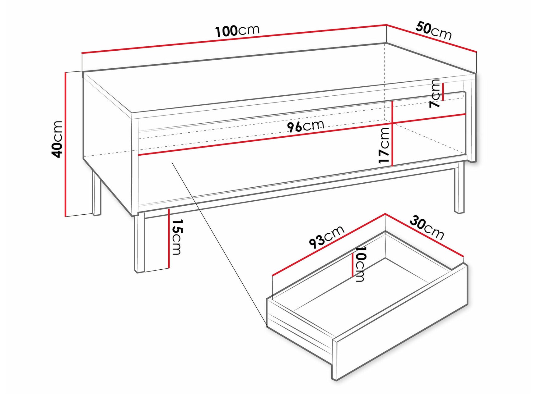 Coffee table Comfivo T102