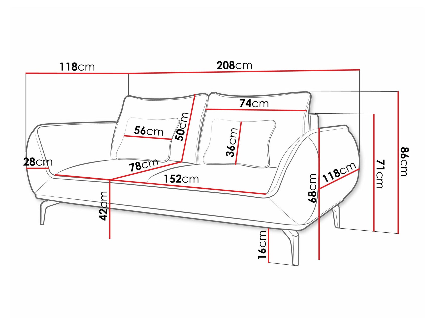 Sofa Lincoln 196