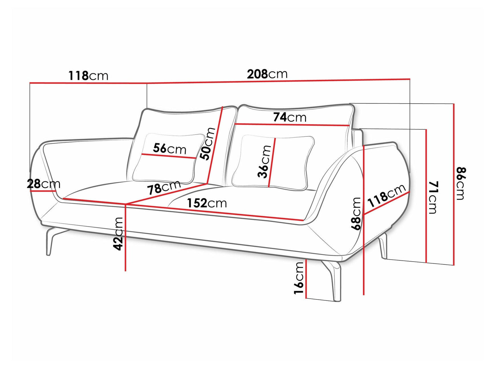 Sofa Lincoln 196