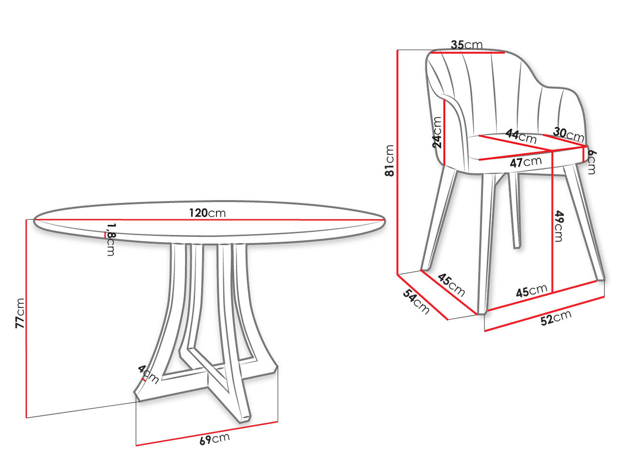 Spisestue-sæt Racine 137