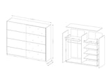 Garderobeskab Melvele 111