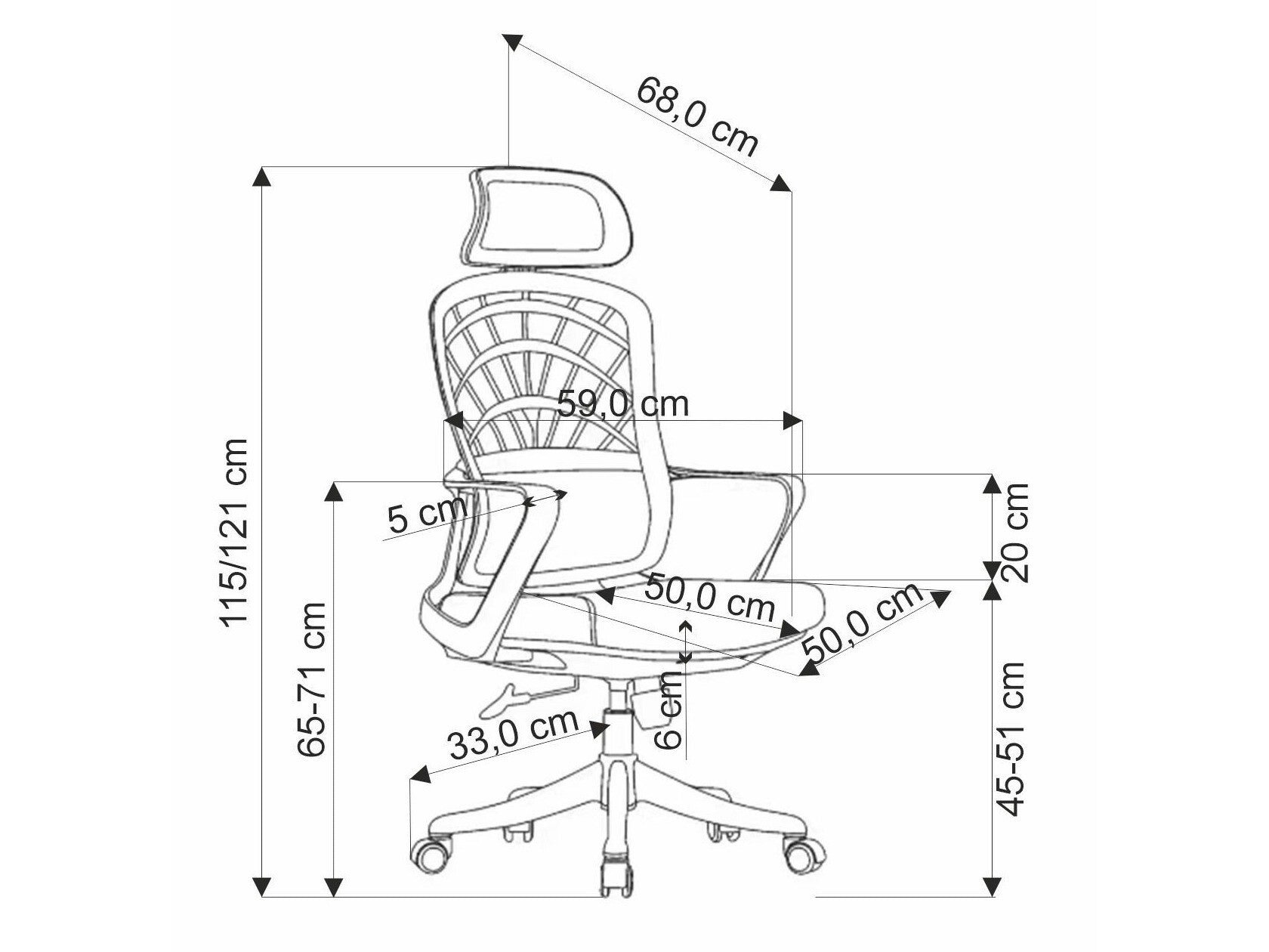 Kontorstol Houston 1836