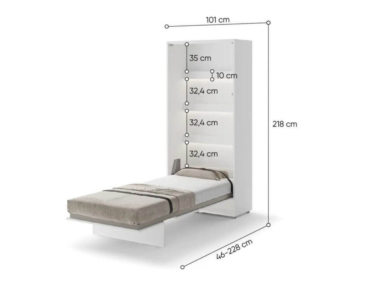 Væg seng Concept Pro Lenart Levfere 102