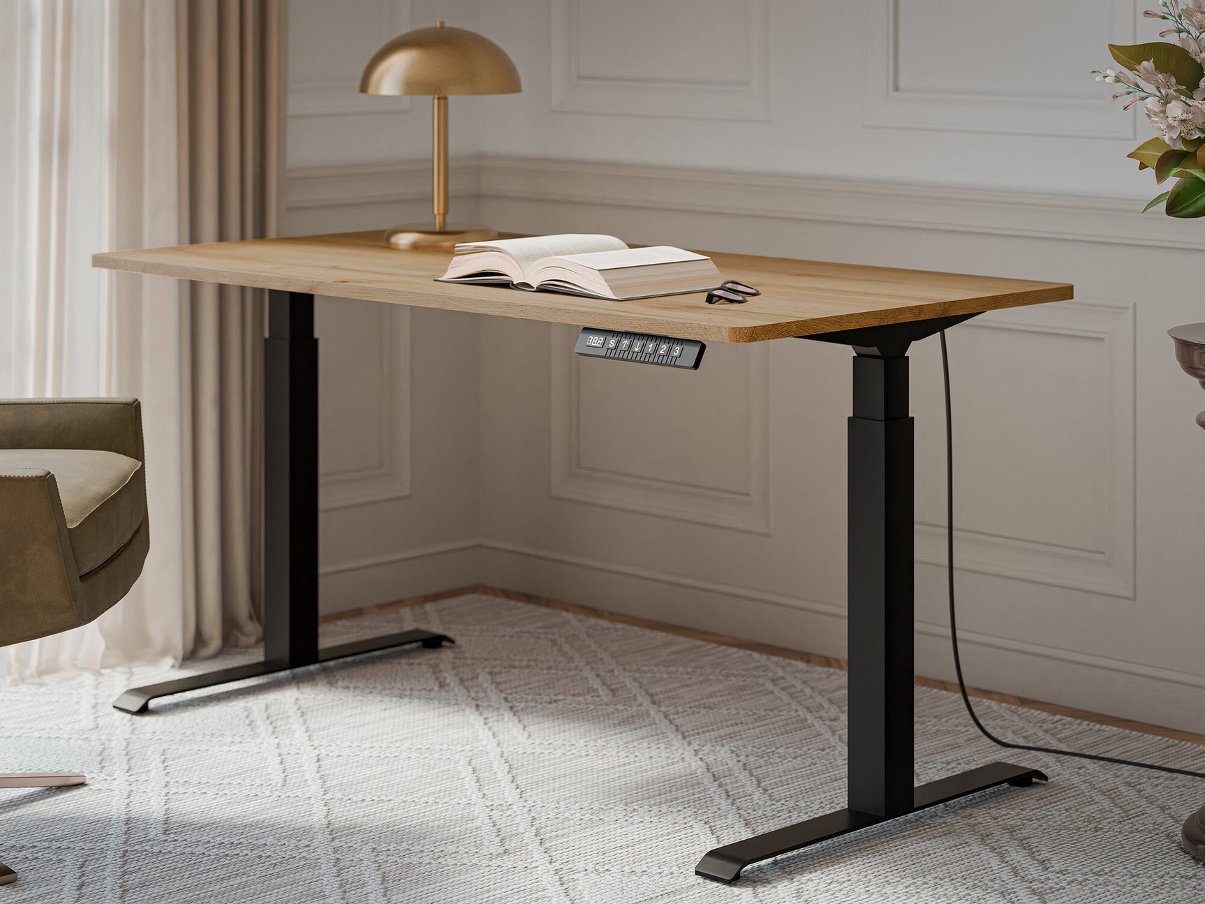 Højdejusterbart arbejdsbord Charlotte 195