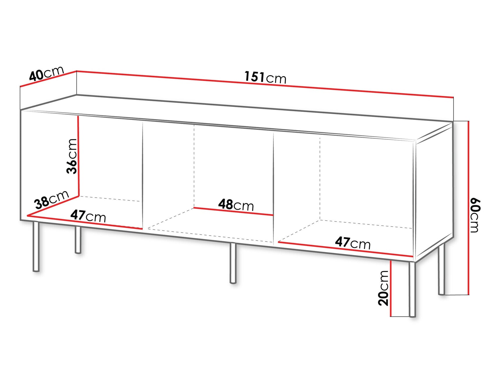 TV stand Charlotte AA102