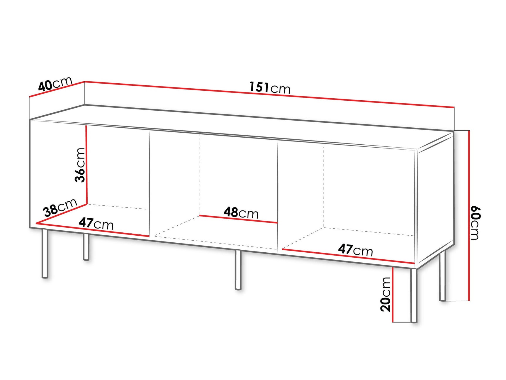 TV stand Charlotte AA102