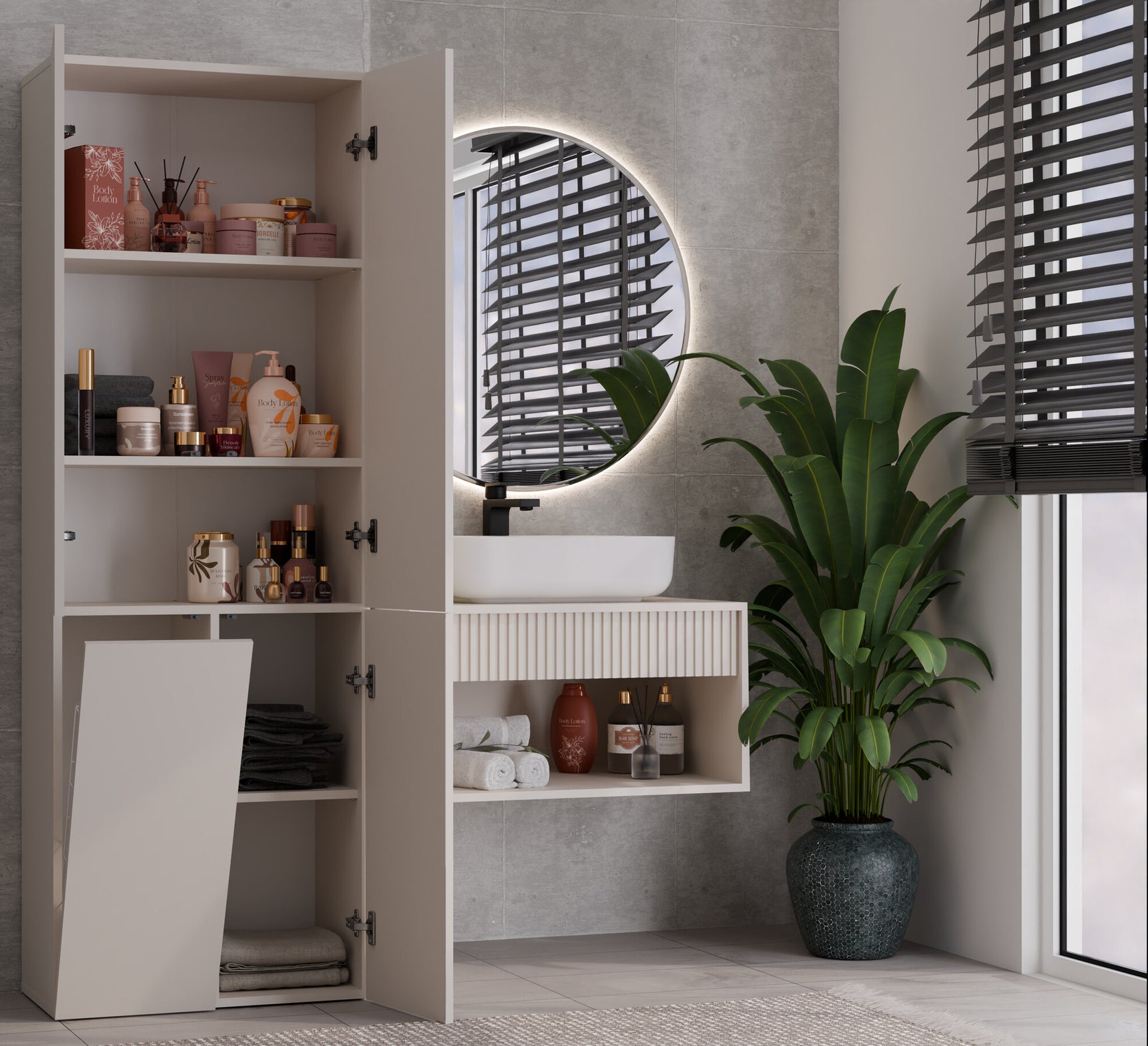 Stående badeværelsesskab Nolmaru 100