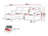 Hjørnesofa Muncie 101