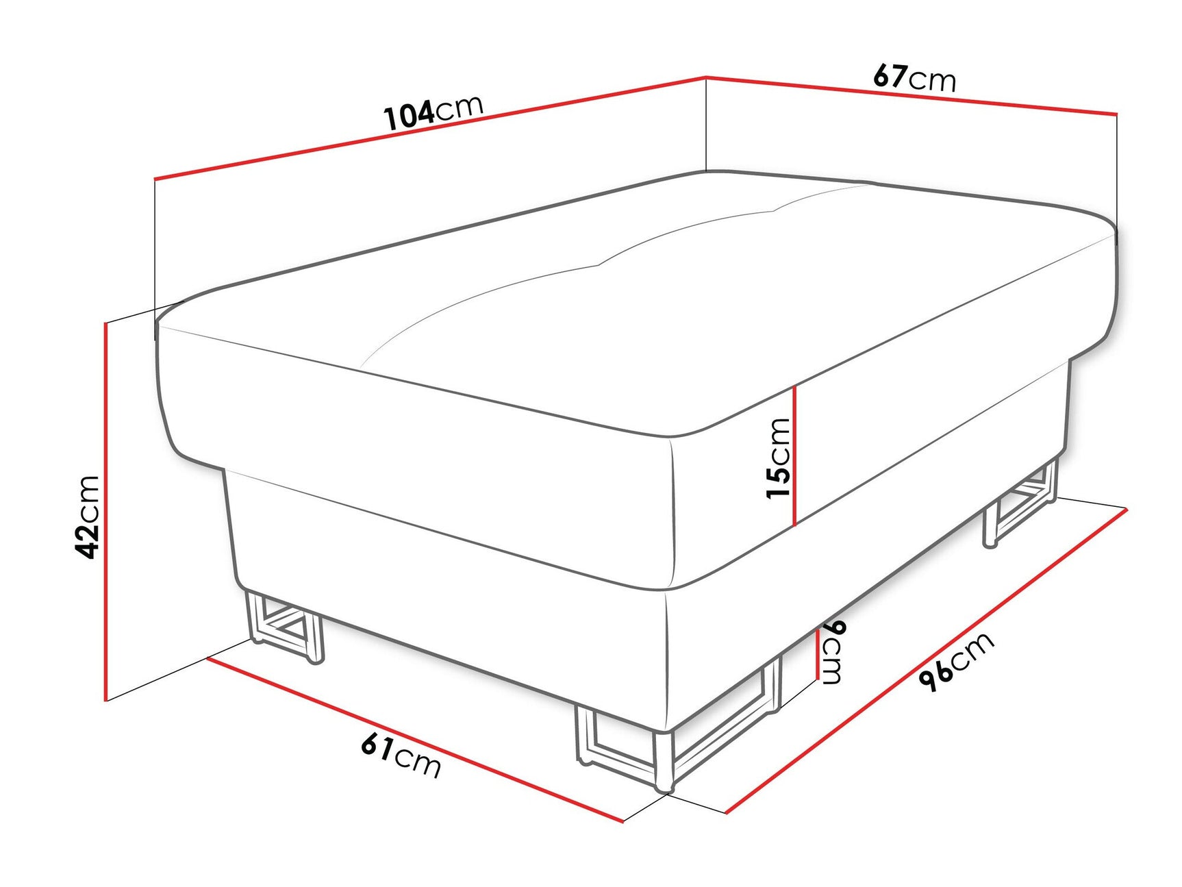 Upholstered bench Comfivo 238