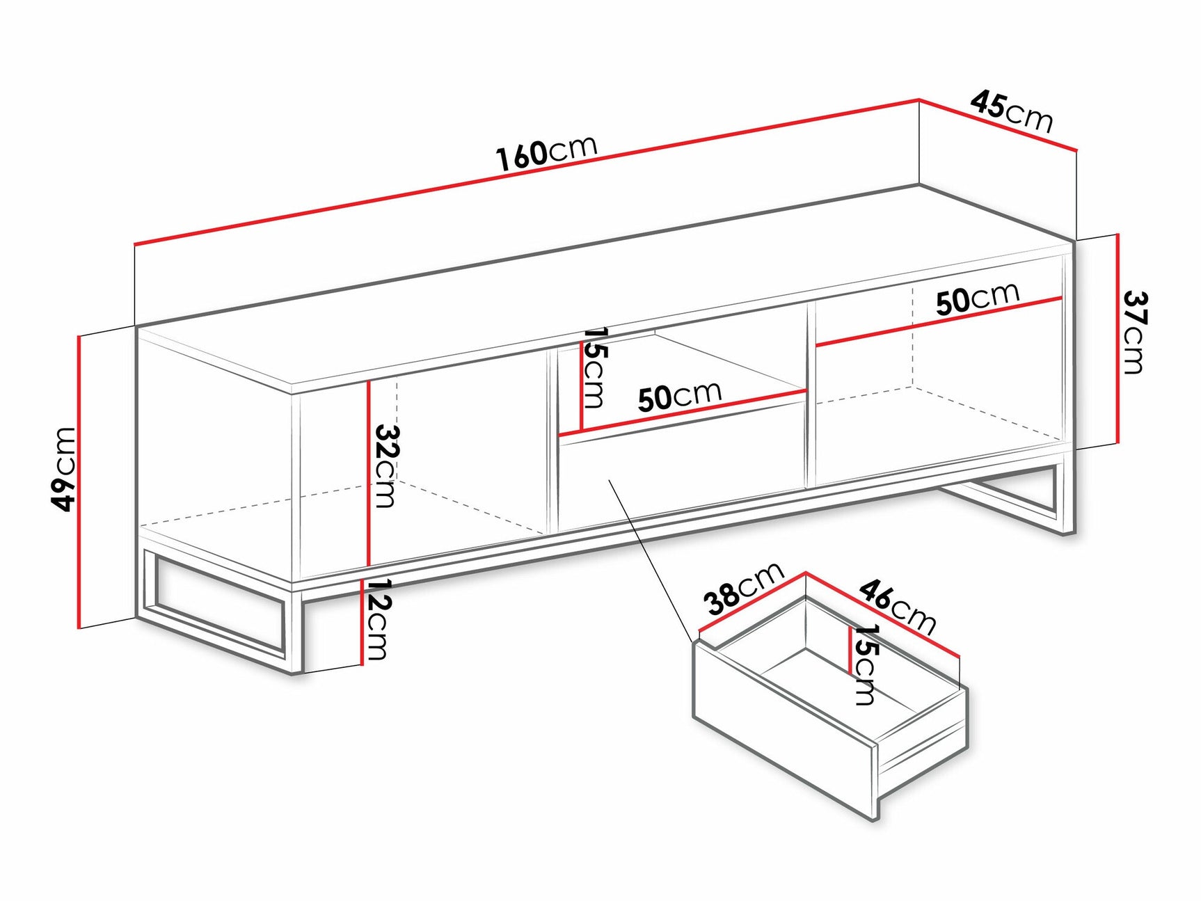 TV stand Honolulu AE105
