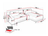 Hjørnesofa Stonecrest 100
