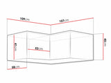 Corner cabinet Honolulu B112