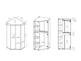 Hjørnegarderob Calvere 102