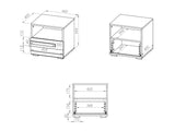 Sengebord Alcala 115