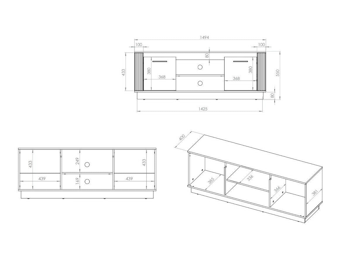 TV-bord Livluo 104