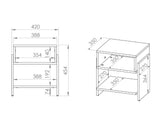 Sengebord Madison 164