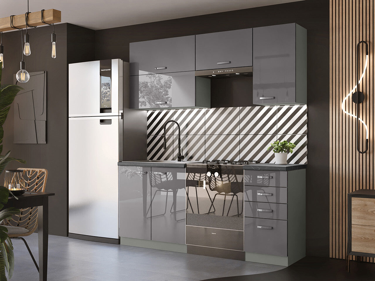 Modulopbygget køkkensæt Multi Grey 125