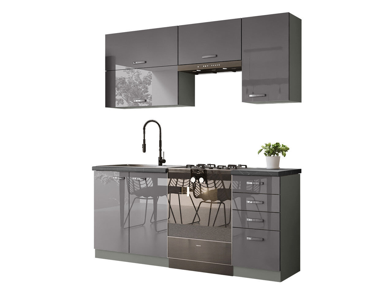 Modulopbygget køkkensæt Multi Grey 125