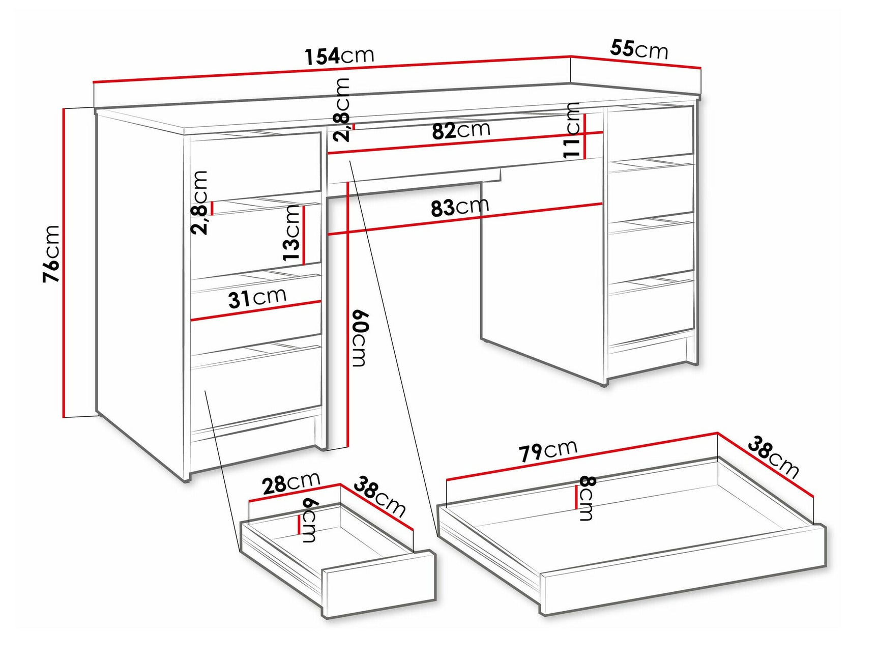 Desk Comfivo 401