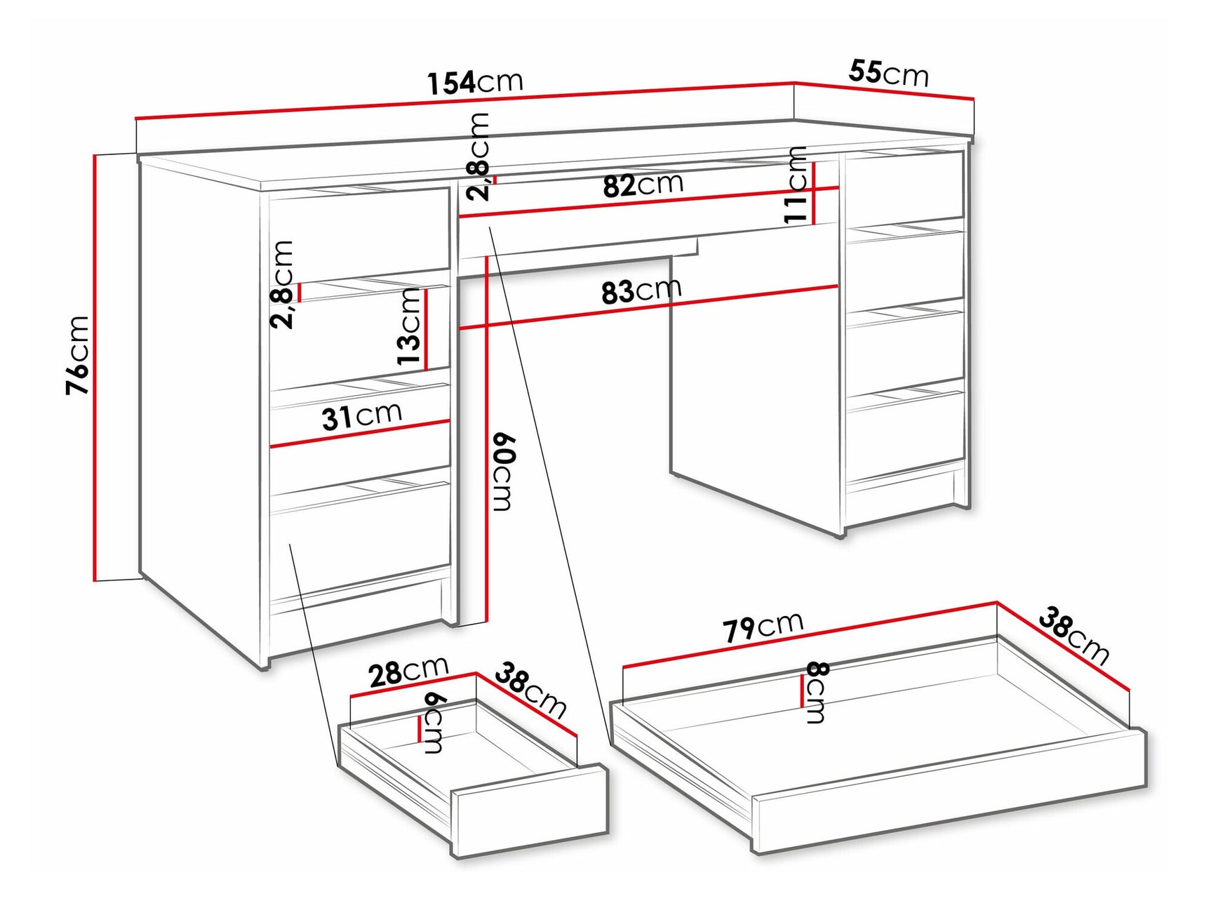 Desk Comfivo 401