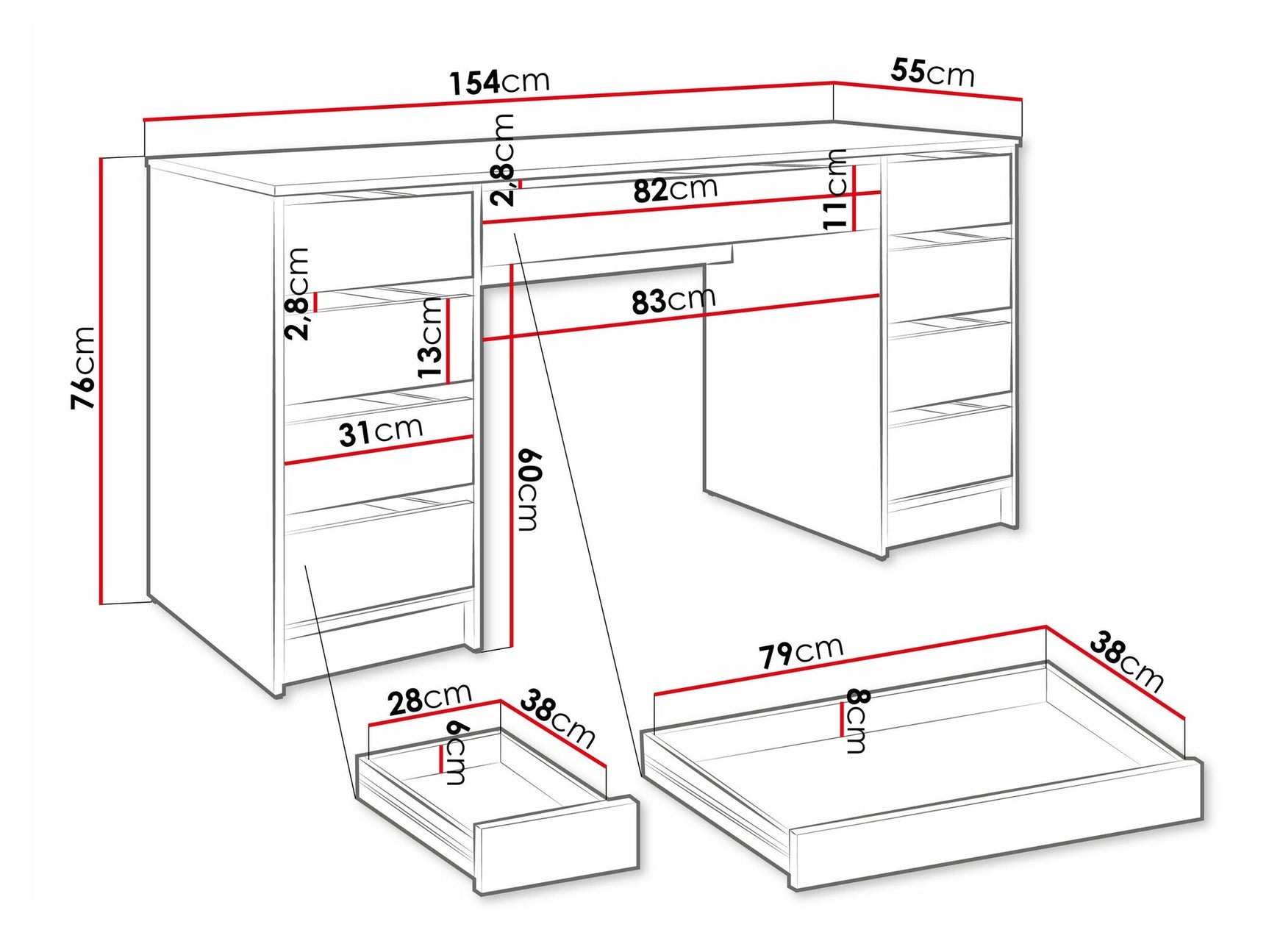 Desk Comfivo 401