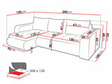 Hjørnesofa Muncie 100