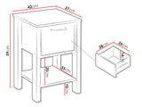 Bedside table Parma F115