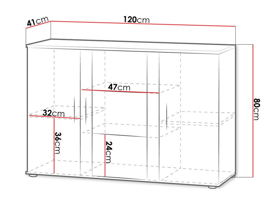 Display cabinet Charlotte E106