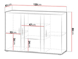 Display cabinet Charlotte E106