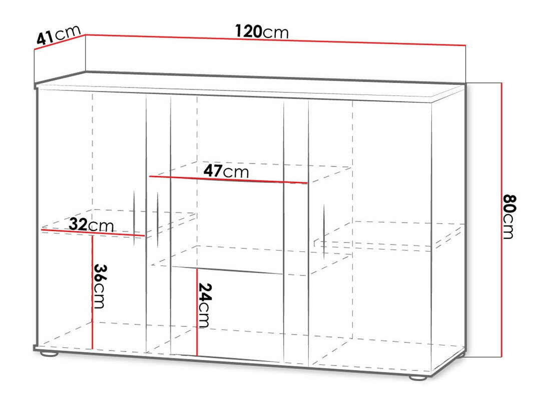 Display cabinet Charlotte E106