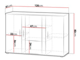 Display cabinet Charlotte E106