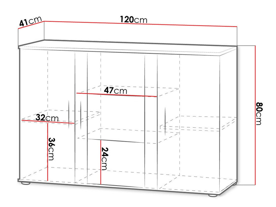 Display cabinet Charlotte E106