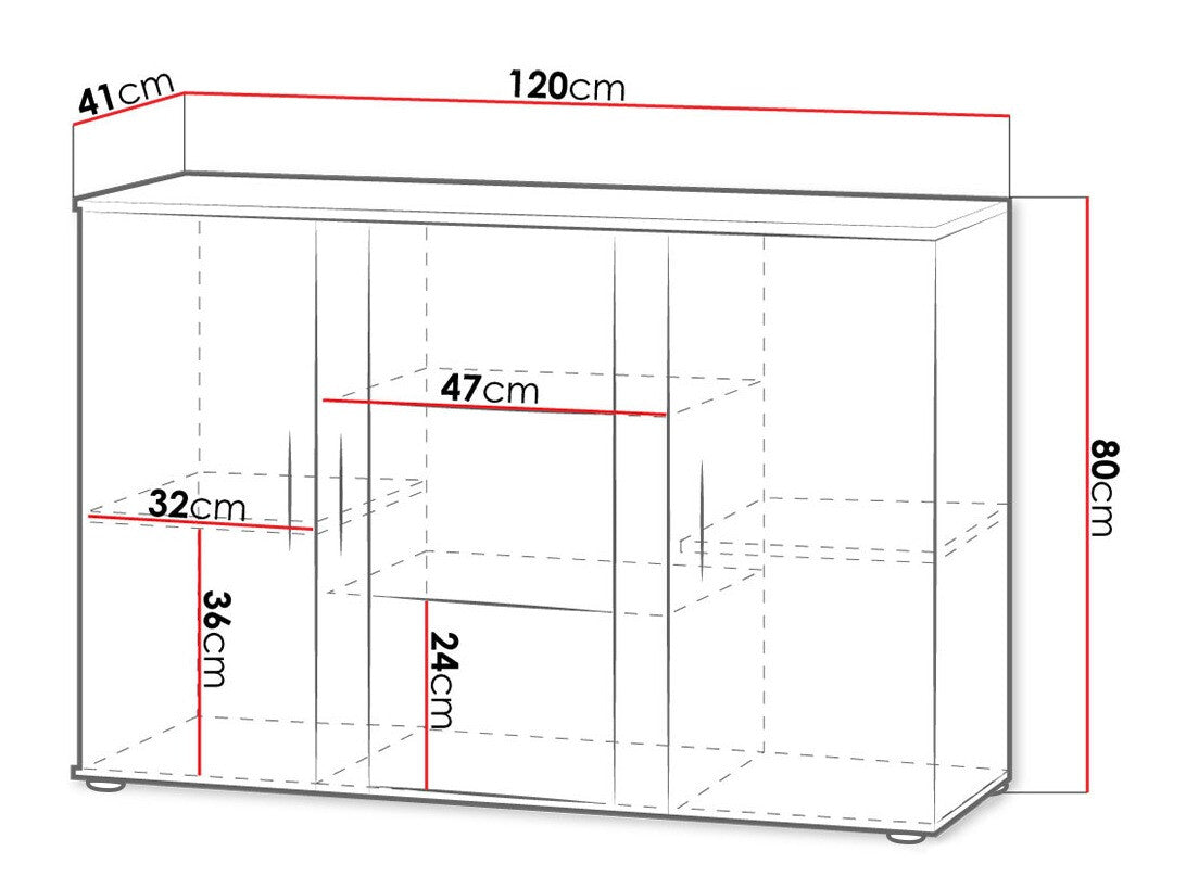 Display cabinet Charlotte E106