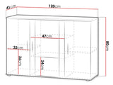 Display cabinet Charlotte E106