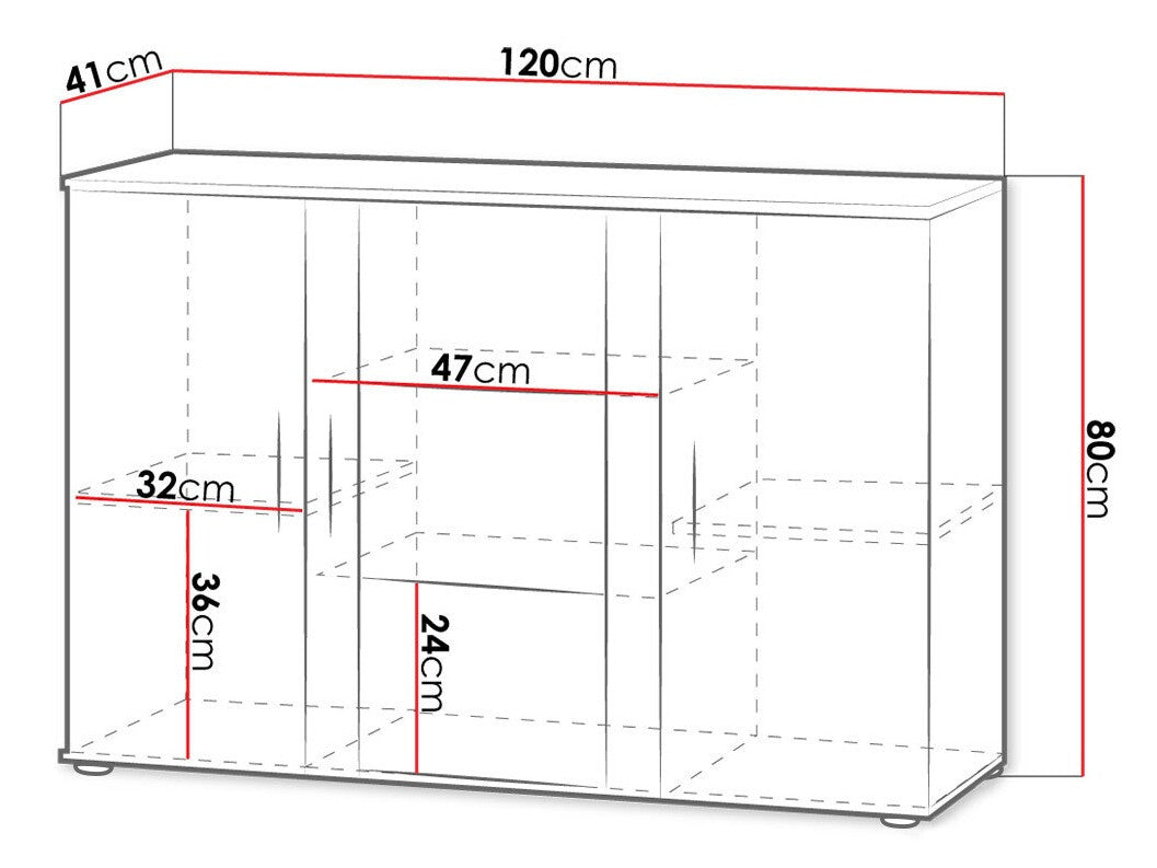 Display cabinet Charlotte E106