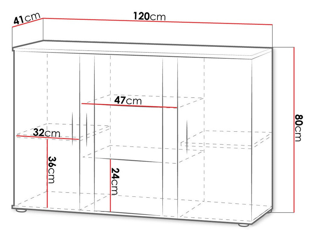 Display cabinet Charlotte E106