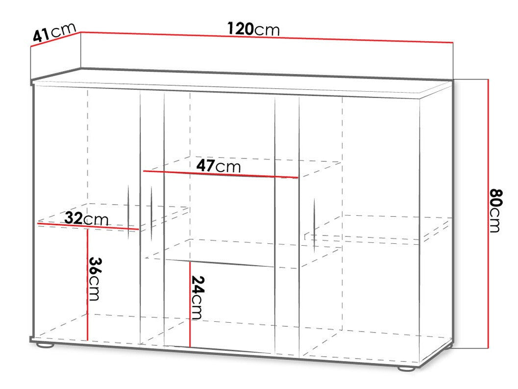 Display cabinet Charlotte E106