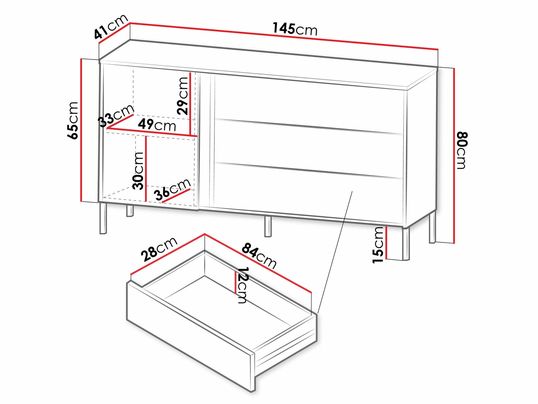 Chest of drawers Toledo K102